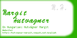 margit hutvagner business card