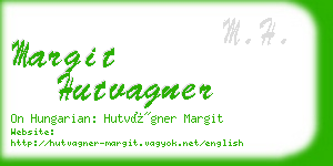 margit hutvagner business card